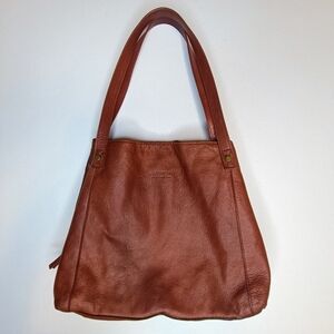 American Leather Co. Liberty Slouchy Shopper Tote – Cognac Leather